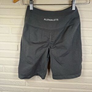 Alphalete Gray Amplify Booty Gym 6.5 Shorts, Women’s Size Medium